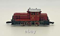 Z Scale Marklin 8864 DB 260 Locomotive and 5 Box Cars Custom Wood Case