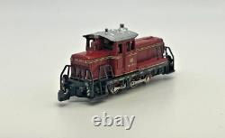 Z Scale Marklin 8864 DB 260 Locomotive and 5 Box Cars Custom Wood Case