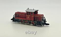 Z Scale Marklin 8864 DB 260 Locomotive and 5 Box Cars Custom Wood Case