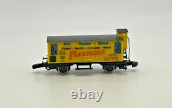 Z Scale Marklin 8864 DB 260 Locomotive and 5 Box Cars Custom Wood Case