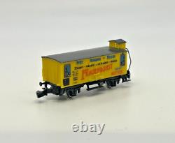 Z Scale Marklin 8864 DB 260 Locomotive and 5 Box Cars Custom Wood Case