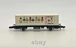 Z Scale Marklin 8864 DB 260 Locomotive and 5 Box Cars Custom Wood Case