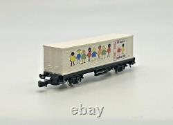 Z Scale Marklin 8864 DB 260 Locomotive and 5 Box Cars Custom Wood Case